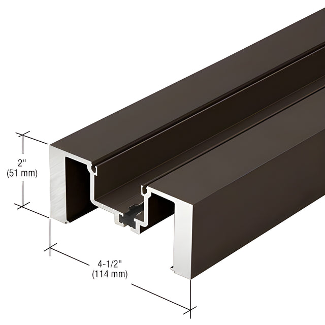 CRL-U.S. Aluminum Bronze Black Anodized Heavy-Duty Vertical Mullion, Thermally Improved - 14'-6"