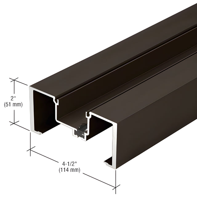 CRL-U.S. Aluminum Bronze Black Anodized Heavy-Wall Vertical Mullion, Thermally Improved - 24'-2"