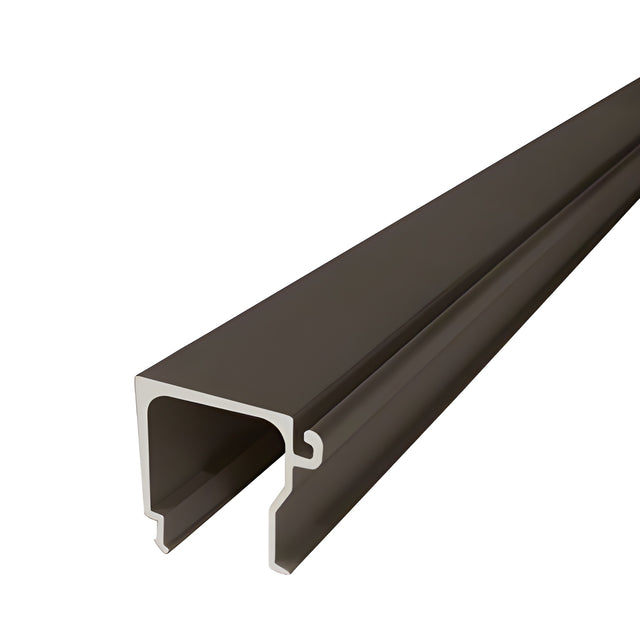 CRL-U.S. Aluminum Bronze Black Anodized Interior Glaze Glass Stop - 24'-3"