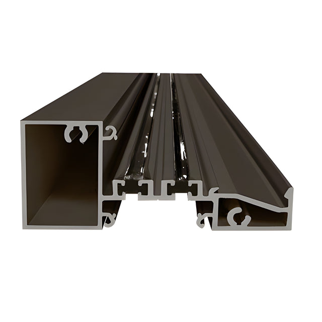 CRL-U.S. Aluminum Bronze Black Anodized Intermediate Horizontal, Interior Glaze, Dual Thermally Improved - 24'-3"