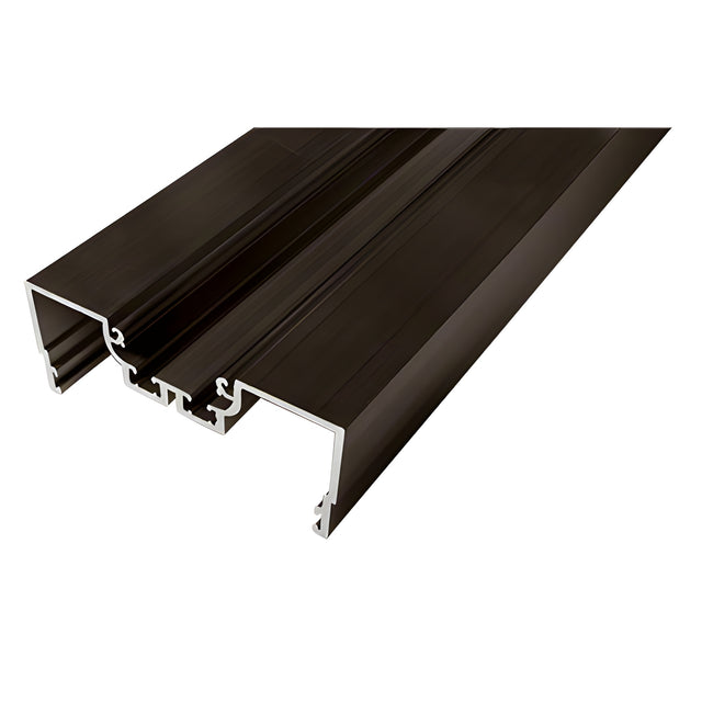 CRL-U.S. Aluminum Bronze Black Anodized Male Expansion-Mullion With Weatherstrip, Dual Thermally Improved