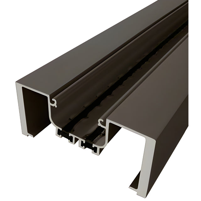 CRL-U.S. Aluminum Bronze Black Anodized Open Back Heavy Wall Mullion, Dual Thermally Improved - 24'-3"