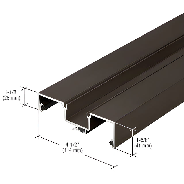 CRL-U.S. Aluminum Bronze Black Anodized Rotating Mullion, Thermally Improved - 24'-2"
