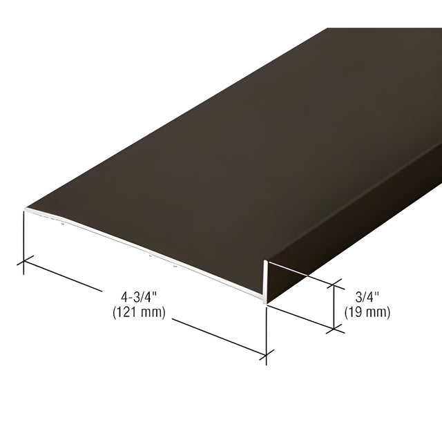 CRL-U.S. Aluminum Bronze Black Anodized Sill Flashing - 24'-2"
