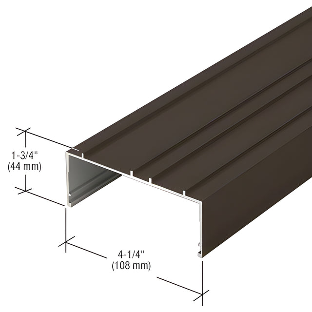 CRL-U.S. Aluminum Bronze Black Anodized Stacking Head and Sill Channel - 24'-2"