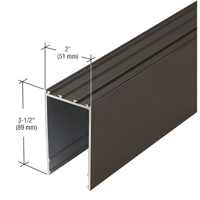CRL-U.S. Aluminum Bulkhead, Class I Bronze Black Anodized - 21'-2"