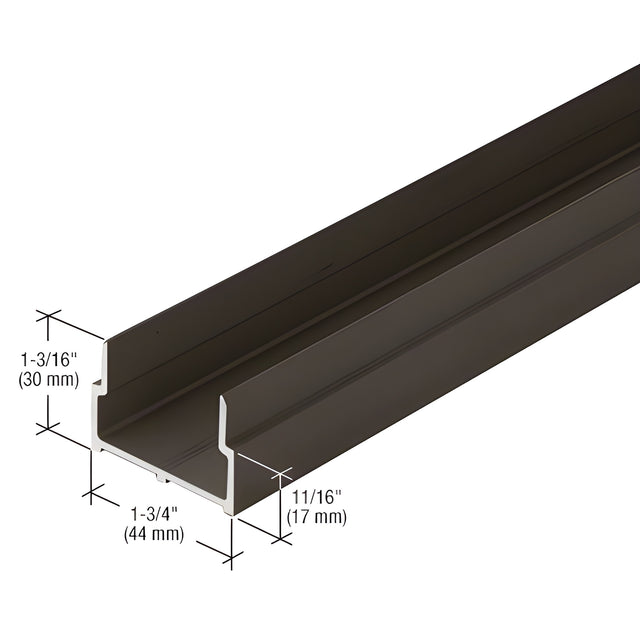 CRL-U.S. Aluminum Bulkhead Sill Shoe, Bronze Black Anodized - 21'-6"