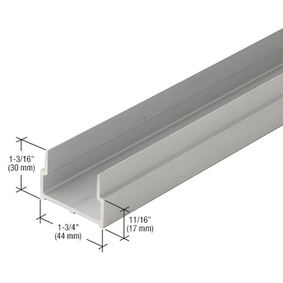 CRL-U.S. Aluminum Bulkhead Sill Shoe, Clear Anodized - 21'-6"