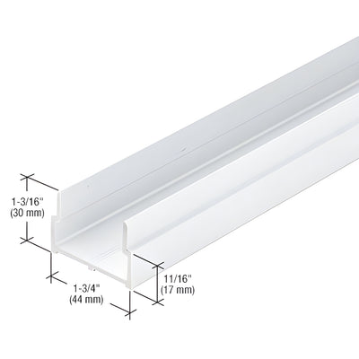 CRL-U.S. Aluminum Bulkhead Sill Shoe, White KYNAR® Paint - 21'-6"