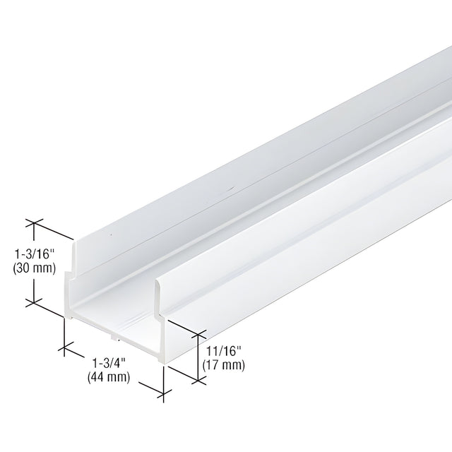 CRL-U.S. Aluminum Bulkhead Sill Shoe, White KYNAR® Paint - 21'-6"