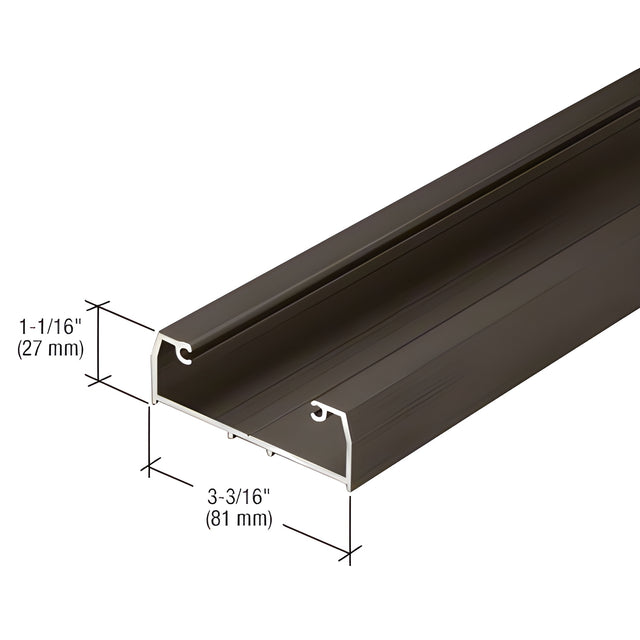CRL-U.S. Aluminum Bulkhead Sill Shoe for 1S440 and S450, Bronze Black Anodized - 24'-2"