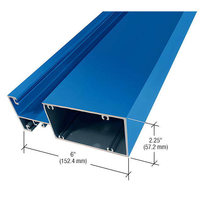 CRL-U.S. Aluminum Captured Vertical Mullion for 6" System, Custom Paint- 24'-2"