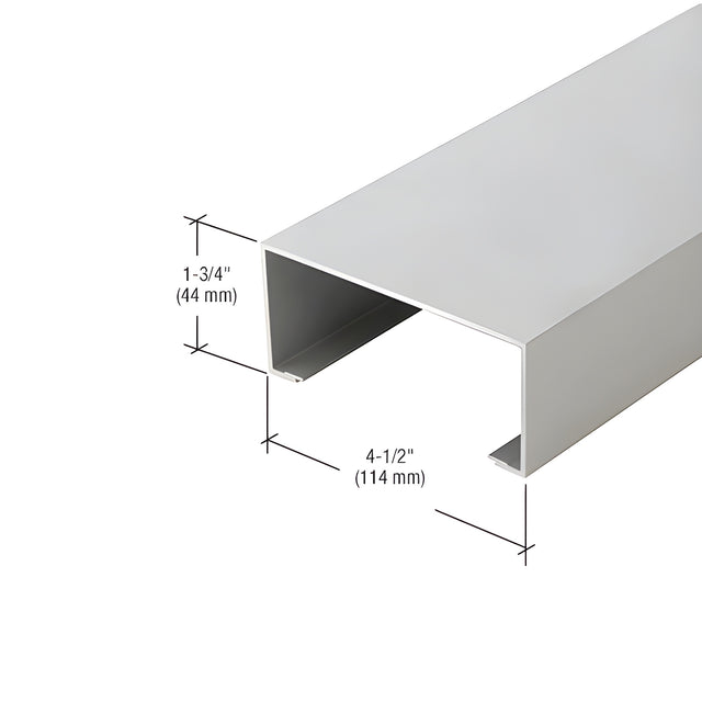 CRL-U.S. Aluminum Center Hung Door Jamb, Clear Anodized - 24'-2"