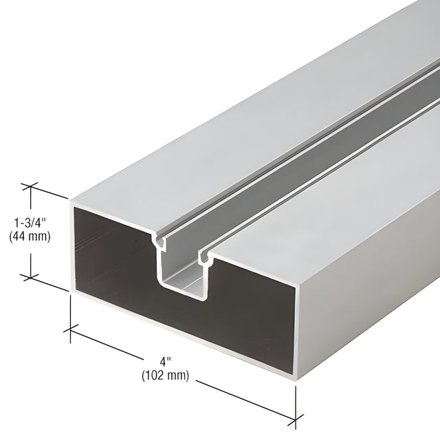 CRL-U.S. Aluminum Center Hung Hollow Door Jamb, Clear Anodized - 24'-2"