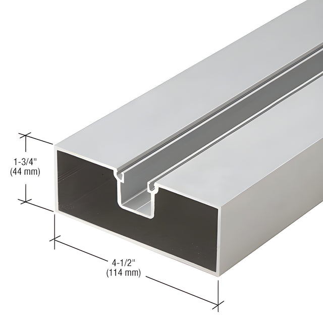 CRL-U.S. Aluminum Center Hung Hollow Door Jamb, Clear Anodized - 24'-2"