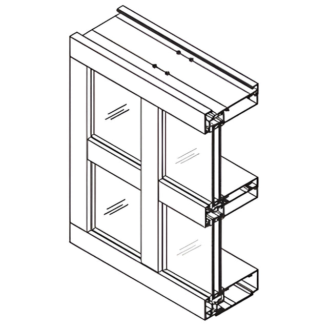 CRL-U.S. Aluminum Class I Bronze Anodized 1" Glazing Thermally Improved Jamb 2-1/4" x 4-1/2"