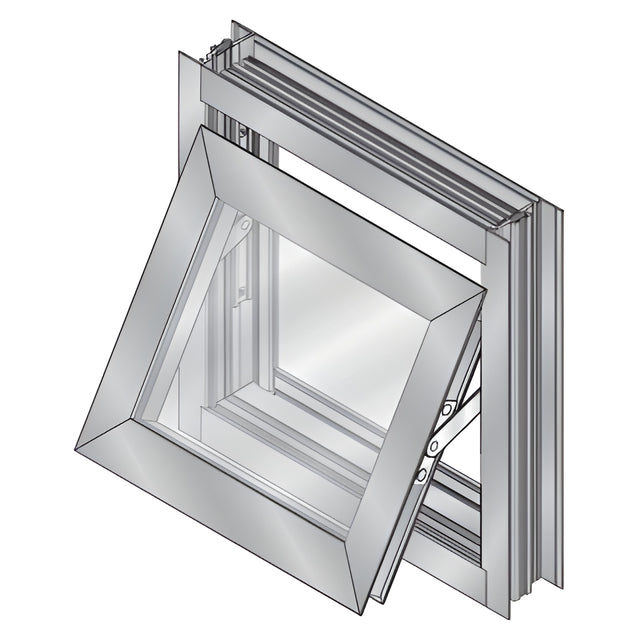 CRL-U.S. Aluminum Class I Bronze Anodized 7200 Series Project-Out Bottom Vent Window