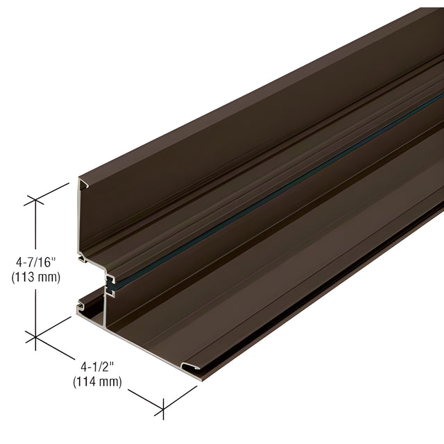 CRL-U.S. Aluminum Class I Bronze Black Anodized 90 Degree Outside Corner Half Section, Thermally Improved - 24'-2"