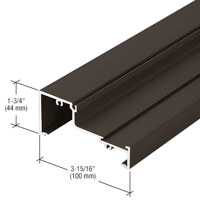 CRL-U.S. Aluminum Class I Bronze Black Anodized Horizontal/Sill - 24'-2"