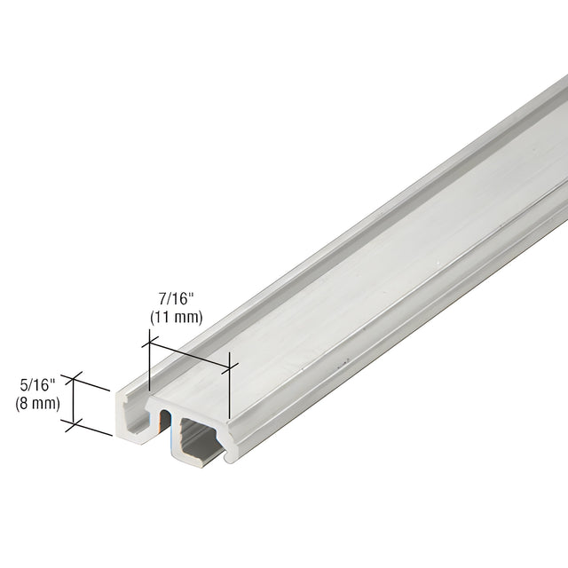 CRL-U.S. Aluminum Clear Anodized 1/2" Glass Adaptor - 24'-2"