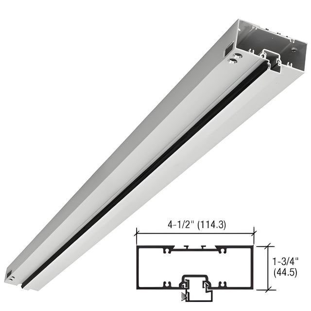 CRL-U.S. Aluminum Clear Anodized 1-3/4" x 4-1/2" 450 Series Single Acting Prepped Door Header