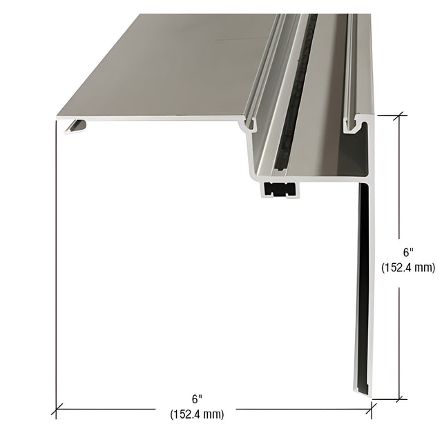 CRL-U.S. Aluminum Clear Anodized 90 Degree Corner Half Section - 24'-2"