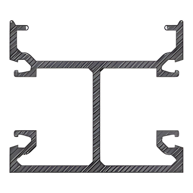 CRL-U.S. Aluminum Clear Anodized Captured Vertical Mullion, 2" x 1-3/4" - 24'-2"
