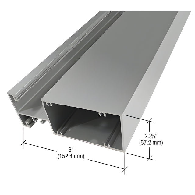 CRL-U.S. Aluminum Clear Anodized Captured Vertical Mullion for 6" System - 24'-2"