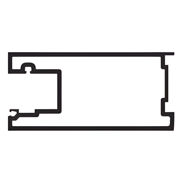 CRL-U.S. Aluminum Clear Anodized Class 1 Active Door Meeting Stile for 9/16" Glass - 21'-2"