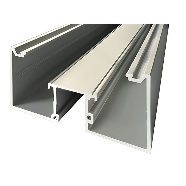 CRL-U.S. Aluminum Clear Anodized Class 1 Door Jamb Deep Pocket Less Screw Spline - 24'-2"