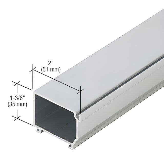 CRL-U.S. Aluminum Clear Anodized Class 1 Glass Stop - 24'-2"