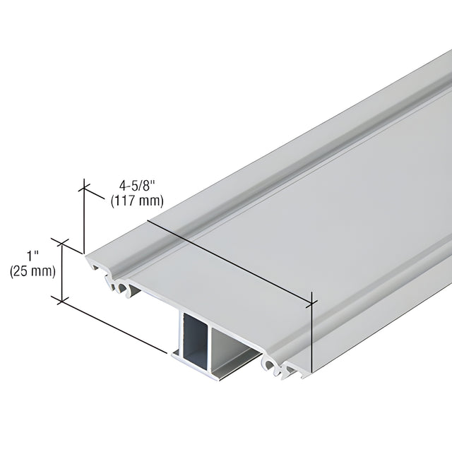 CRL-U.S. Aluminum Clear Anodized Class 1 Snap-In Flat Insert - 24'-2"