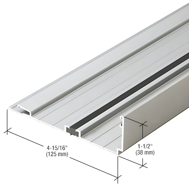 CRL-U.S. Aluminum Clear Anodized Compensating Head/Jamb Channel, Thermally Improved - 24'-2"