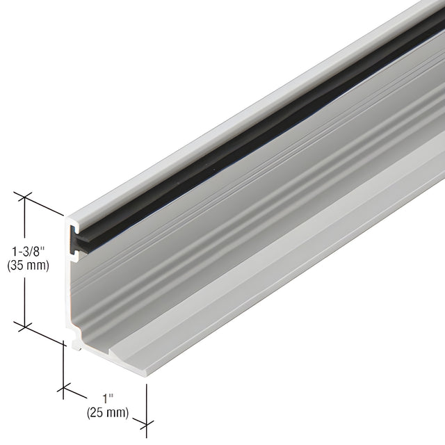 CRL-U.S. Aluminum Clear Anodized Compensating Jamb Adaptor with Weatherseal - 24'-2"
