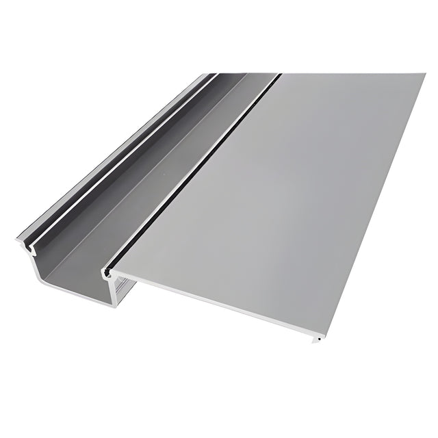 CRL-U.S. Aluminum Clear Anodized Deep Pocket Insert for Door Jamb/Vertical Mullion - 24'-2"