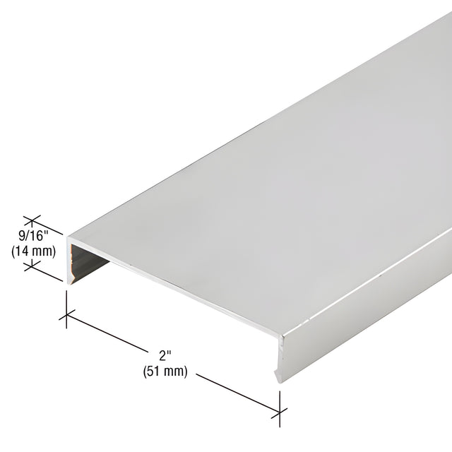 CRL-U.S. Aluminum Clear Anodized Face Cap - 24'-2"