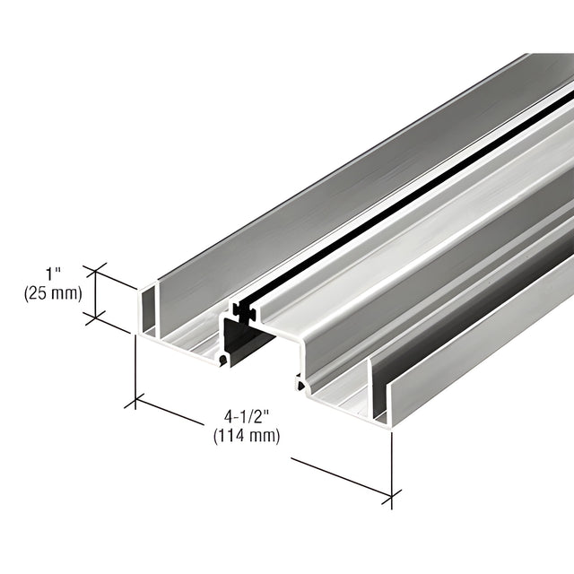 CRL-U.S. Aluminum Clear Anodized Female Expansion Mullion, Thermally Improved - 24'-2"