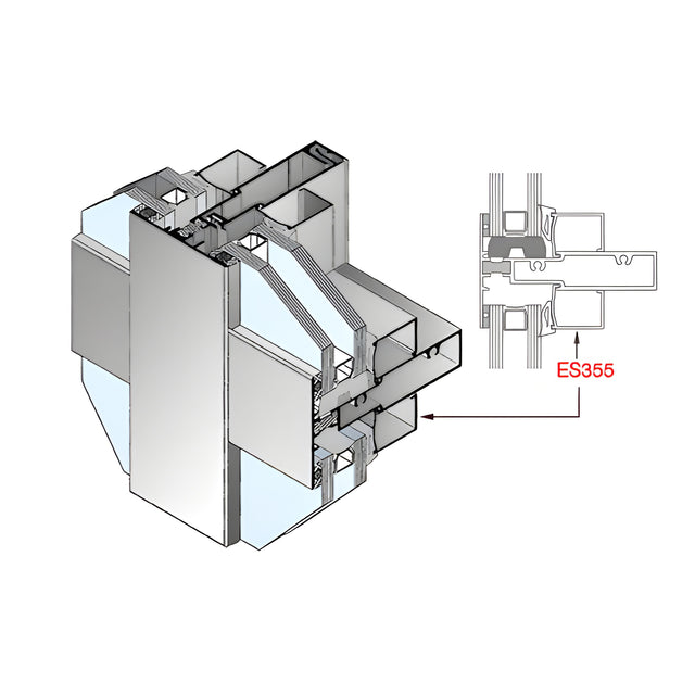 CRL-U.S. Aluminum Clear Anodized Glass Stop - 24-2"