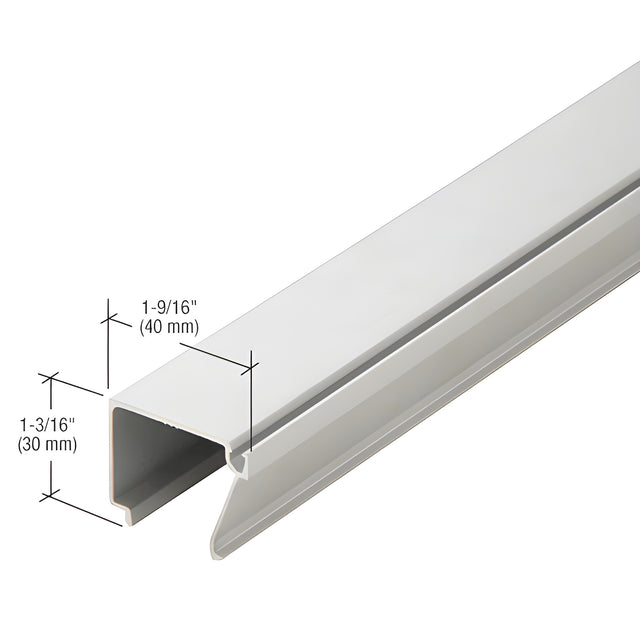 CRL-U.S. Aluminum Clear Anodized Glass Stop for 1" Glass - 24'-2"