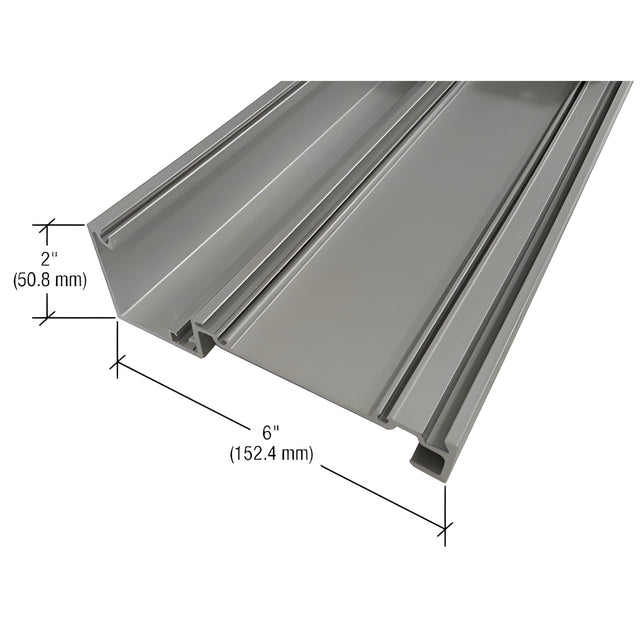CRL-U.S. Aluminum Clear Anodized Header - 24'-2"