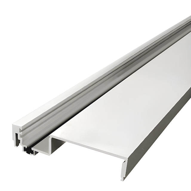 CRL-U.S. Aluminum Clear Anodized Heavy-Duty 6" Female Split Mullion, Thermally Improved - 24'-2"