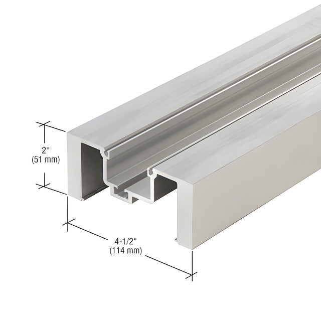 CRL-U.S. Aluminum Clear Anodized Heavy-Duty Vertical Mullion - 14'-6"