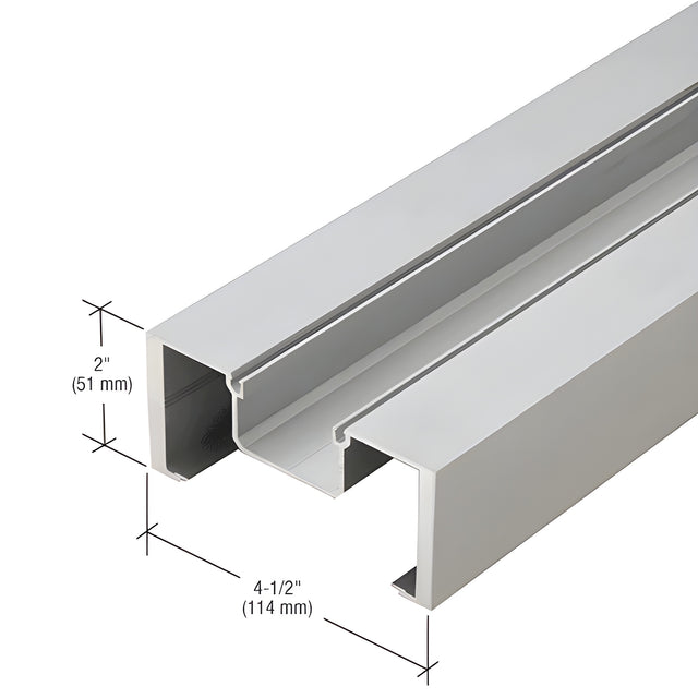 CRL-U.S. Aluminum Clear Anodized Heavy-Wall Vertical Mullion - 24'-2"