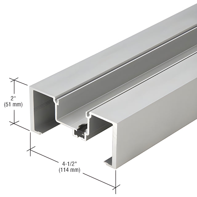 CRL-U.S. Aluminum Clear Anodized Heavy-Wall Vertical Mullion, Thermally Improved - 24'-2"