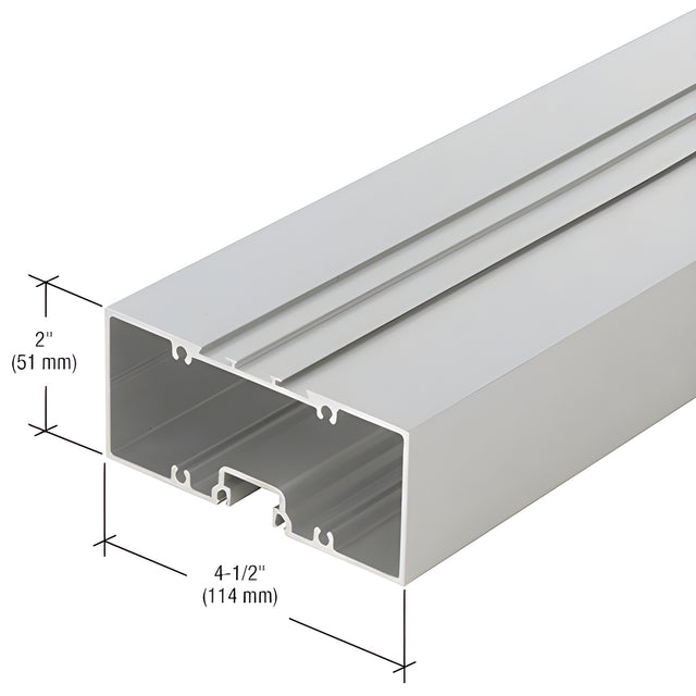 CRL-U.S. Aluminum Clear Anodized Hollow Door Header - 21'-4"