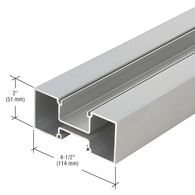 CRL-U.S. Aluminum Clear Anodized Hollow Vertical Mullion - 24'-2"