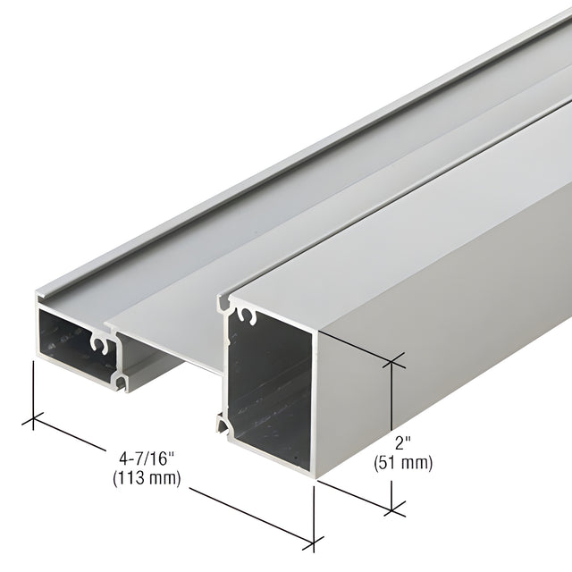 CRL-U.S. Aluminum Clear Anodized Intermediate Horizontal Mullion - 24'-2"
