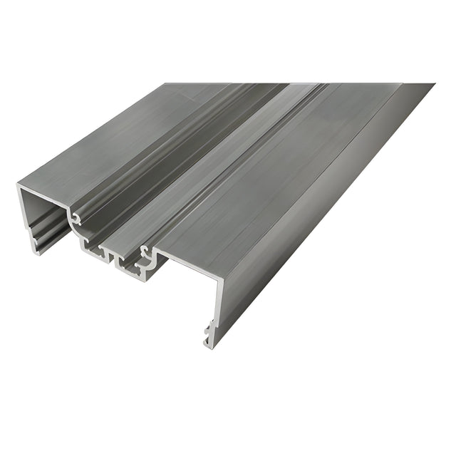 CRL-U.S. Aluminum Clear Anodized Male Expansion-Mullion With Weatherstrip, Dual Thermally Improved