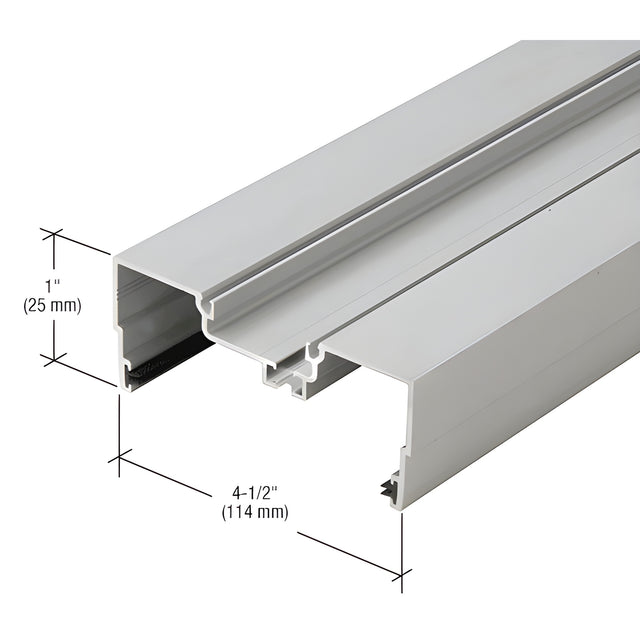 CRL-U.S. Aluminum Clear Anodized Male Expansion Mullion with Weatherseal - 24'-2"