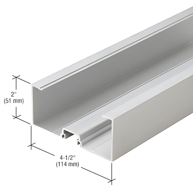 CRL-U.S. Aluminum Clear Anodized Open Back Door Jamb Single Acting - 24'-2"